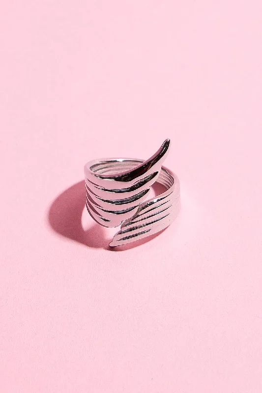 Women’s ring gift-Angel Wing Stacking Ring