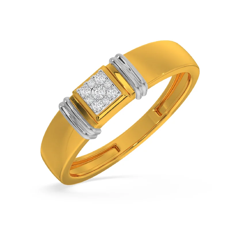 Women’s ring gift-Cushion Band For Him