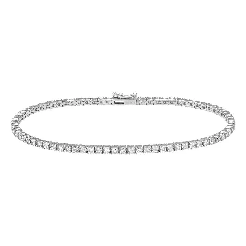 Women's layered bracelet-2 Carat Tennis Bracelet