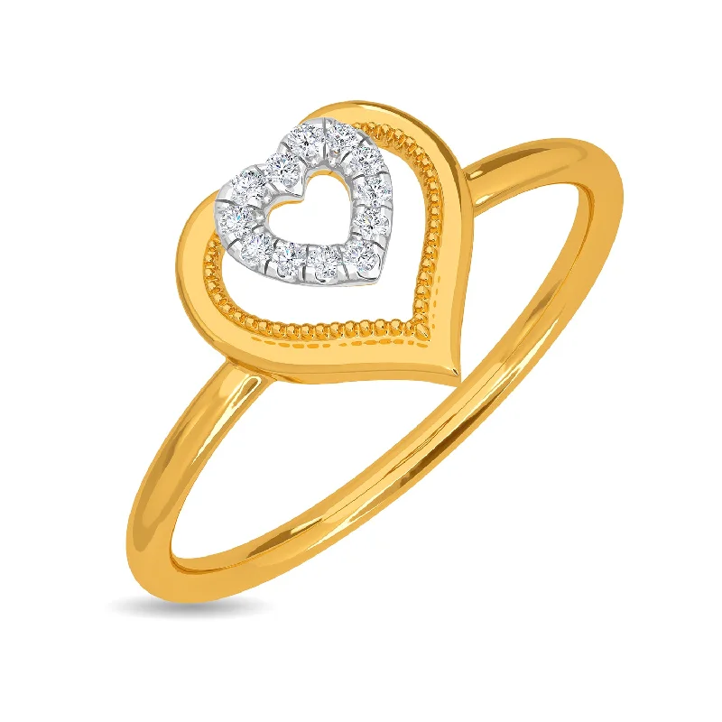 Women’s romantic ring-Heart Centric Ring