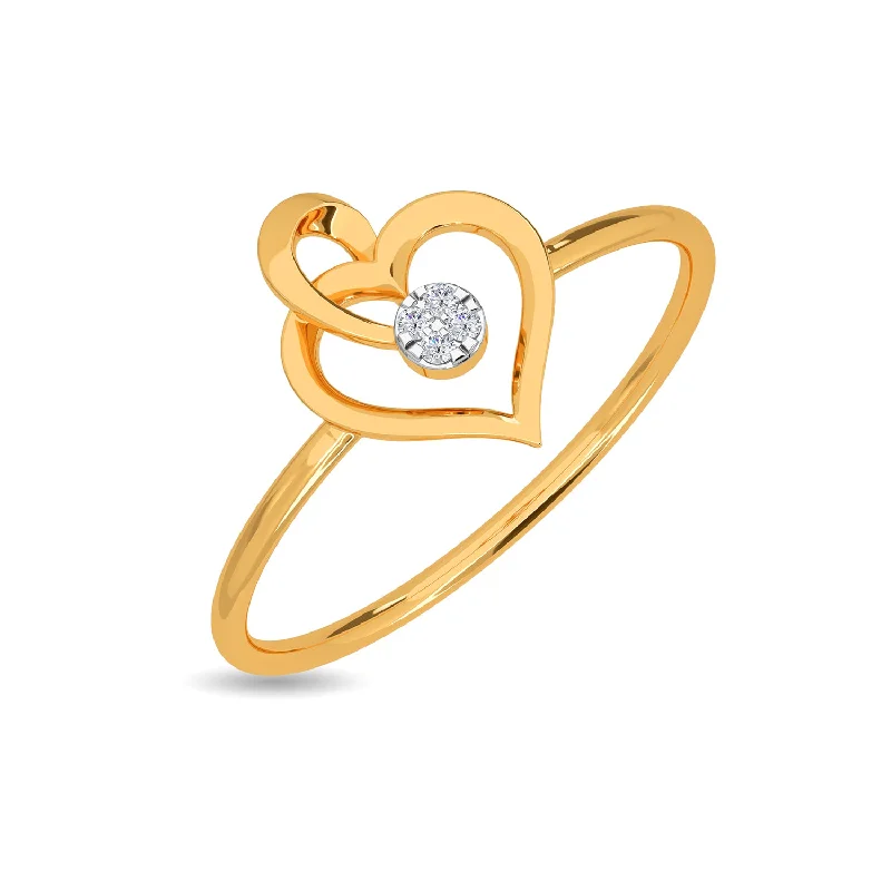 Women's rose gold ring-Rhodri Ring