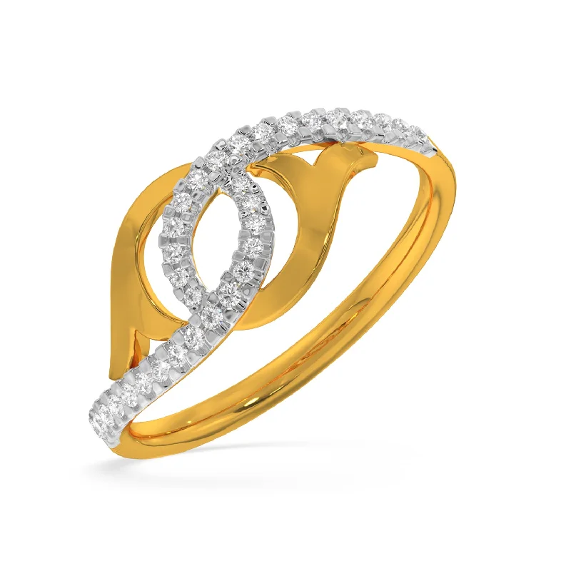 Women’s sophisticated ring models-Twisted Fashion Ring